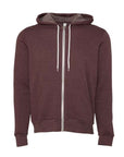 BELLA + CANVAS Unisex Sponge Fleece Full-Zip Hoodie Sweatshirt 3739