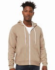 BELLA + CANVAS Unisex Sponge Fleece Full-Zip Hoodie Sweatshirt 3739
