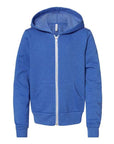 BELLA + CANVAS Youth Sponge Fleece Full-Zip Hoodie Sweatshirt 3739Y