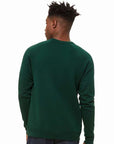 BELLA + CANVAS Unisex Sponge Fleece Raglan Crewneck Sweatshirt 3901