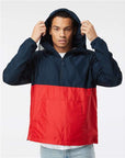 Independent Trading Co. Unisex Lightweight Quarter-Zip Windbreaker Pullover Jacket EXP54LWP