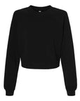 BELLA + CANVAS Women's Crop Raglan Crewneck Sweatshirt 7505