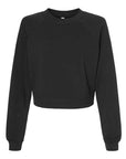 BELLA + CANVAS Women's Crop Raglan Crewneck Sweatshirt 7505