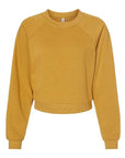 BELLA + CANVAS Women's Crop Raglan Crewneck Sweatshirt 7505