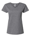 LAT Women's Fine Jersey V-Neck Tee 3507