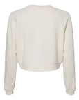 BELLA + CANVAS Women's Crop Raglan Crewneck Sweatshirt 7505