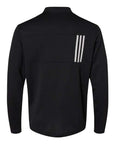 Adidas Men's 3-Stripes Double-Knit Quarter-Zip Pullover A482