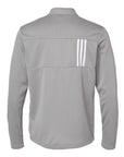 Adidas Men's 3-Stripes Double-Knit Quarter-Zip Pullover A482