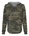 Independent Trading Co. Women’s Lightweight California Wave Wash Hooded Sweatshirt PRM2500