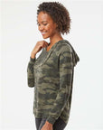 Independent Trading Co. Women’s Lightweight California Wave Wash Hooded Sweatshirt PRM2500
