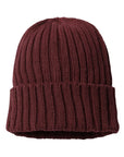 Atlantis Headwear Sustainable Cable Knit Cuffed Beanie SHORE