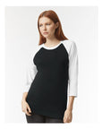 American Apparel Unisex CVC Three-Quarter Sleeve Tee 2003CVC