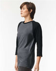 American Apparel Unisex CVC Three-Quarter Sleeve Tee 2003CVC