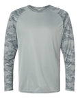 Paragon Unisex Cayman Performance Camo Colorblocked Long Sleeve T-Shirt 216