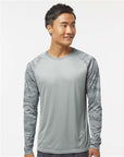 Paragon Unisex Cayman Performance Camo Colorblocked Long Sleeve T-Shirt 216