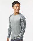 Paragon Unisex Cayman Performance Camo Colorblocked Long Sleeve T-Shirt 216