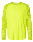 Paragon Unisex Cayman Performance Camo Colorblocked Long Sleeve T-Shirt 216