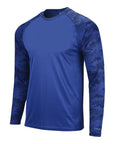 Paragon Unisex Cayman Performance Camo Colorblocked Long Sleeve T-Shirt 216