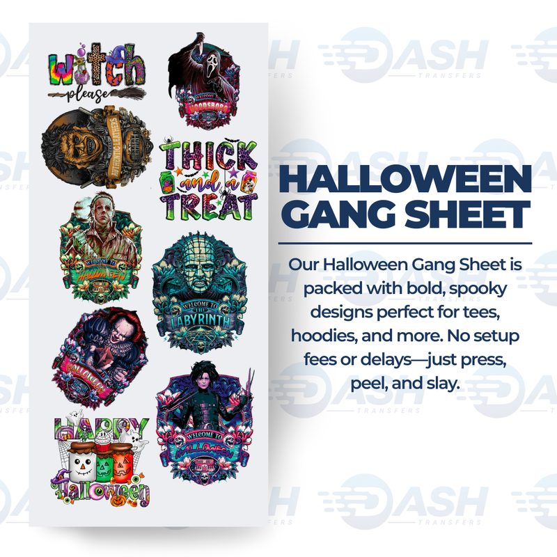 22x48 Inches Halloween Gang sheet