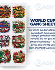 22x48 Inches World Cup Gang sheet