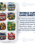 22x48 Inches World Cup Gang sheet