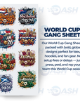 22x48 Inches World Cup Gang sheet