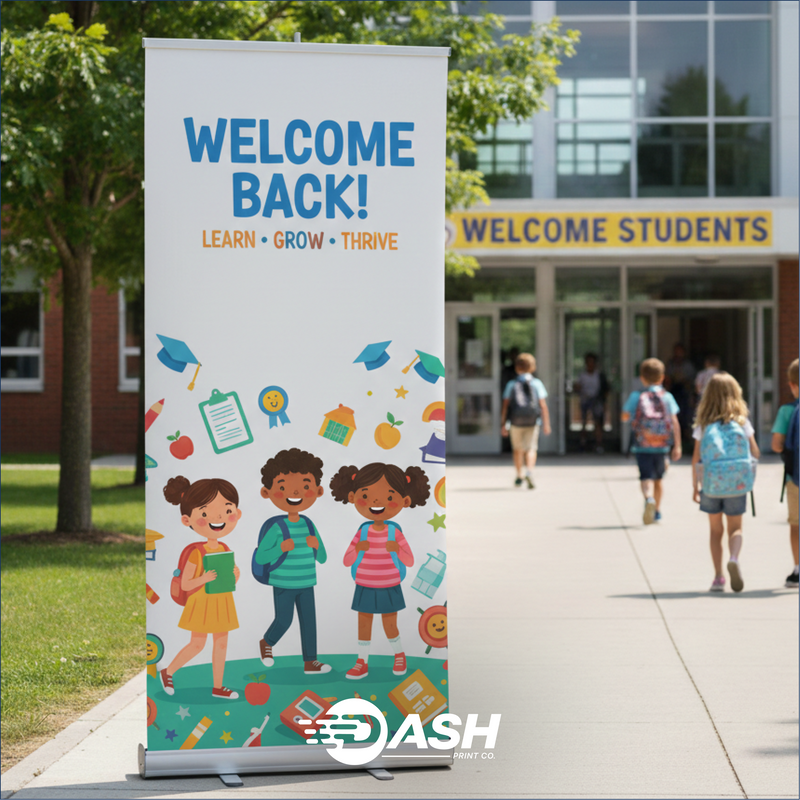 Retractable Roll Up Vinyl Banner