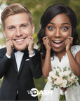 Bride & Groom Big-Head Cutout