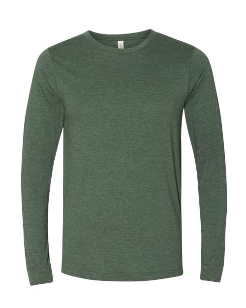 BELLA + CANVAS Heather CVC Long Sleeve Tee 3501CVC