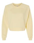 BELLA + CANVAS Women's Crop Raglan Crewneck Sweatshirt 7505