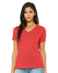 BELLA + CANVAS Women's Relaxed Triblend V-Neck Tee 6415