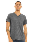 BELLA + CANVAS Unisex Textured Jersey V-Neck Tee 3655