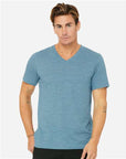 BELLA + CANVAS Unisex Textured Jersey V-Neck Tee 3655