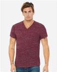 BELLA + CANVAS Unisex Textured Jersey V-Neck Tee 3655