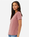 BELLA + CANVAS Women's Relaxed Heather CVC V-Neck Tee 6405CVC