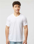 Tultex Men's Poly-Rich V-Neck T-Shirt 207