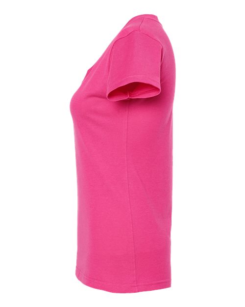 Tultex Women's Fine Jersey V-Neck T-Shirt 214