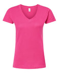 Tultex Women's Fine Jersey V-Neck T-Shirt 214