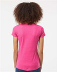 Tultex Women's Fine Jersey V-Neck T-Shirt 214