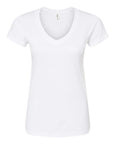 Tultex Women's Fine Jersey V-Neck T-Shirt 214