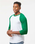 Tultex Unisex Fine Jersey Raglan T-Shirt 245