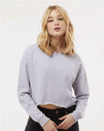 Independent Trading Co. Women's Lightweight Crop Crewneck Sweatshirt AFX24CRP