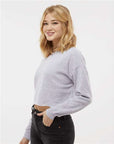 Independent Trading Co. Women's Lightweight Crop Crewneck Sweatshirt AFX24CRP