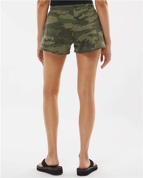 Independent Trading Co. Women’s Lightweight California Wave Wash Fleece Shorts PRM20SRT