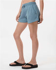 Independent Trading Co. Women’s Lightweight California Wave Wash Fleece Shorts PRM20SRT