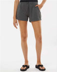 Independent Trading Co. Women’s Lightweight California Wave Wash Fleece Shorts PRM20SRT