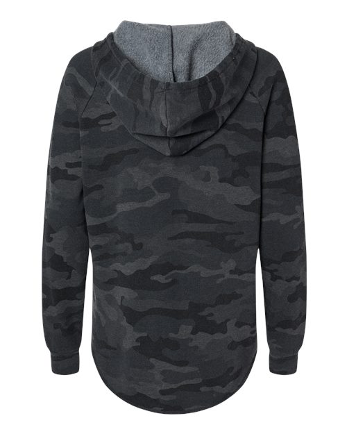 Independent Trading Co. Women’s Lightweight California Wave Wash Hooded Sweatshirt PRM2500