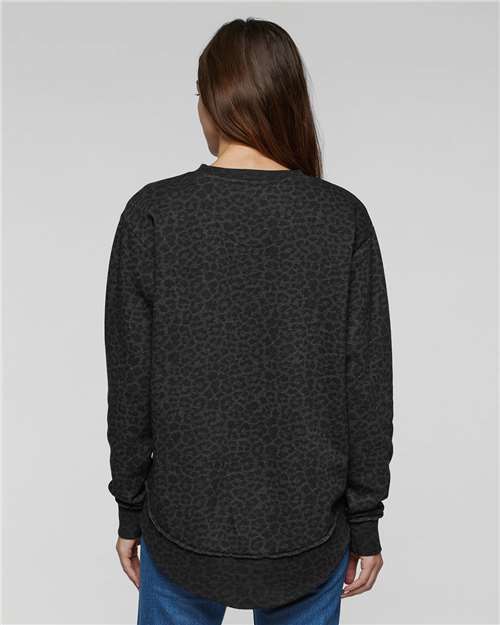 LAT Women's Weekend Fleece Crewneck Sweatshirt 3525