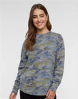 LAT Women's Weekend Fleece Crewneck Sweatshirt 3525
