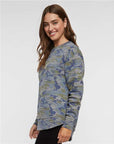 LAT Women's Weekend Fleece Crewneck Sweatshirt 3525